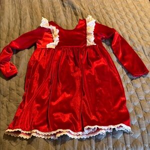 Red Velvet Kids Costume Dress